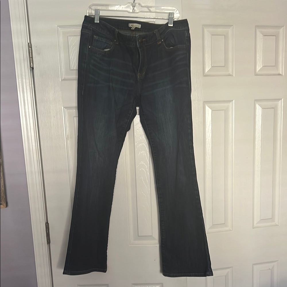 Dark Blue Bootcut Jeans